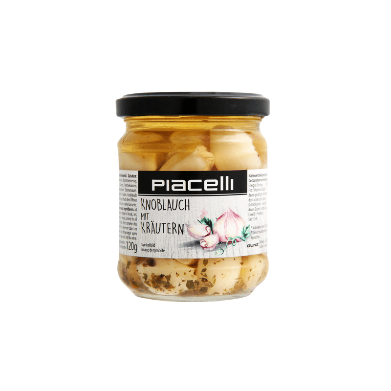 Knoblauch mit Kräutern (190g) Piacelli von Piacelli bei Araxxon  - Hochwertiges griechisches Produkt.   Knoblauch mit Kräutern (190g) Piacelli από Piacelli στο Araxxon  - Αυθεντικό ελληνικό προϊόν.